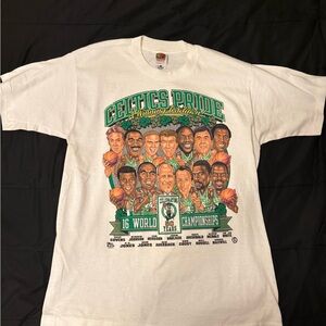 Fruit of the Loom Green and White Short Sleeve Tees